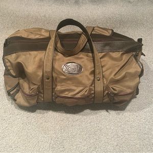 Yves Saint Laurent YSL Vintage Mens Nylon Travel Bag Duffle Bag Military Green